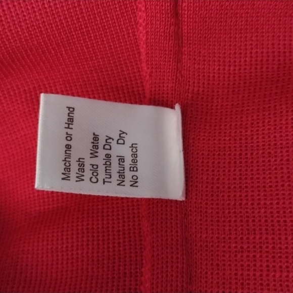 Ming Wang Red Tank Top with Black Trim - Size PXL Petite Sweater - Picture 6 of 7